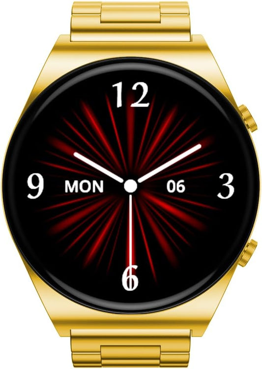 G-Tab GT3 PRO Golden Edition Smart Watch, 1.39 Inches IPS Screen, 290mAh Battery, IP67 water proof, support calling, heart rate monitor, calorie tracking, blood oxygen, sleep monitor
