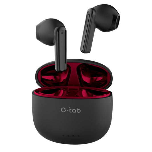 G-Tab X5 Bluetooth V5.3 Wireless Earbuds With Dual Mic, Large Battery, Hifi Sound, Type C Fast Charging Port, 1 Free Cover