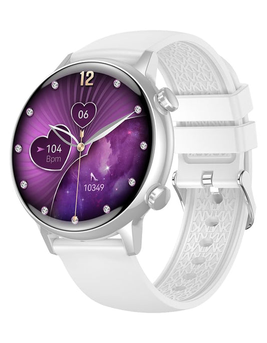 G-Tab GT9 Smartwatch for women, 1.1 Inch Amoled Display, 220mAh Battery, supports Android and iOS, Heart rate monitor, blood oxygen monitor, sport mode, message notification