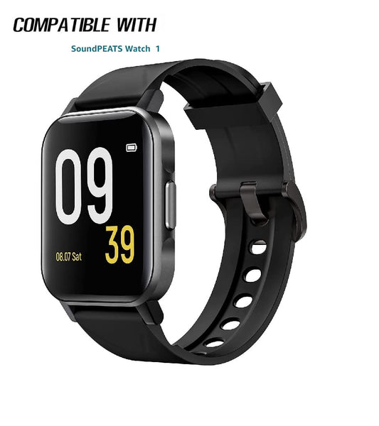 Dado Silicone Band Compatible with SoundPEATS Smart Watch 1,20mm Solid color quick release replacement band