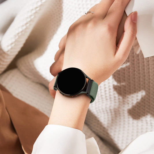 3 Pack Stretchy Nylon Bands for Samsung Galaxy Watch 6/5/4 Band 40/ 44mm, Galaxy Watch 6 Classic Bands 43m/47mm, 20mm Soft Nylon Strap for Galaxy Watch 6 Band Women Men