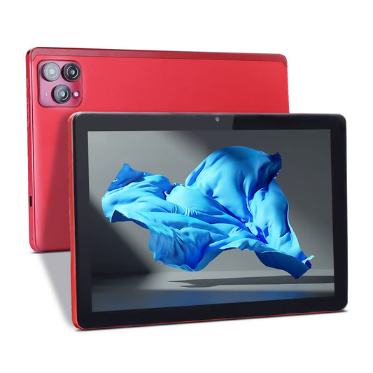 Tablets, Android 10 Inches Adult 13MP+16MP Dual Camera Sim 6GB RAM 256GB ROM Google Gaming Tablets With Keyboard(Red)…
