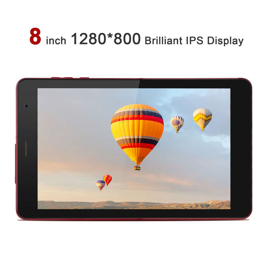 C idea 8GB+256GB Tablet,8 Inches Tablet, Android 12,WIFI,5G LTE,1280 * 800 IPS HD Screen,8000mAh Battery,8MP+5MP Dual Camera,CM813 Pro-Red