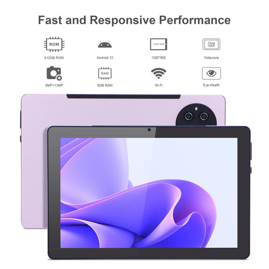 C idea 10.0 Inches Tablet,8GB+512GB,5G LET Dual SIM,Android 12 Tablet,16MP+13MP Dual Camera,10000 mAh Battery,With Keyboard,Mouse, Case And Gift CM7800Plus-Pink