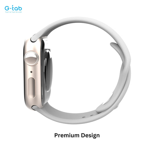 G-Tab FT9 Mini Smartwatch/Smart Calling/Online Navigation/Compass/IP68 Waterproof/1.75 Inches Display/Health Monitoring/Multi Sport Mode/Supports iOS & Android/200 mAh battery (Gold)