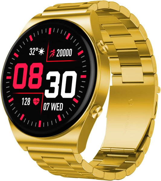 G-Tab GT3 PRO Golden Edition Smart Watch, 1.39 Inches IPS Screen, 290mAh Battery, IP67 water proof, support calling, heart rate monitor, calorie tracking, blood oxygen, sleep monitor