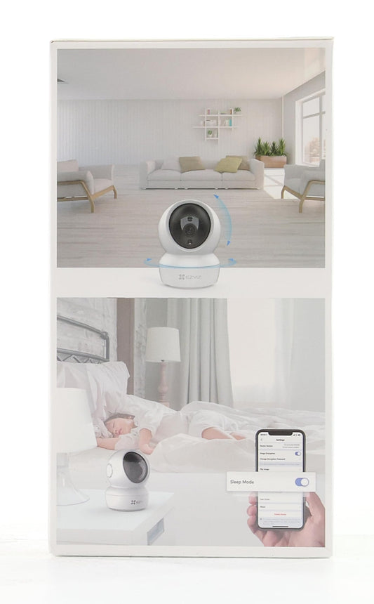 EZVIZ C6N Security Camera, 2K CCTV Camera for Home, Indoor WiFi Camera, Baby Monitor with Smart Motion Tracking, Excellent image, 8X Digital Zoom, Night Vision, Two-way Audio, H.265, Works With Alexa
