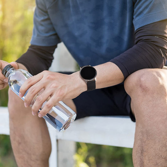 VANCLE 3 Pack Smart Watch Bands 20mm for Women Men, Replacement Straps Band for Smart Watch, soft skin-friendly silicone quick release, smart watch wristband