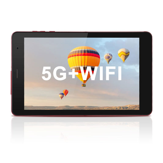 C idea 8GB+256GB Tablet,8 Inches Tablet, Android 12,WIFI,5G LTE,1280 * 800 IPS HD Screen,8000mAh Battery,8MP+5MP Dual Camera,CM813 Pro-Red
