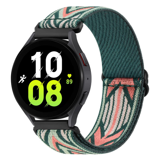 3 Pack Stretchy Nylon Bands for Samsung Galaxy Watch 6/5/4 Band 40/ 44mm, Galaxy Watch 6 Classic Bands 43m/47mm, 20mm Soft Nylon Strap for Galaxy Watch 6 Band Women Men