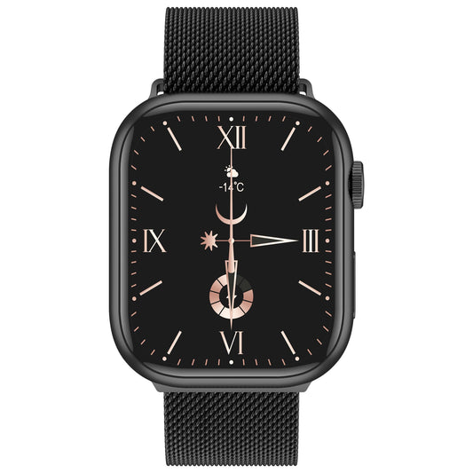 G-Tab FT9 2.2 Inches Amoled Smart Watch with Muslim Prayer Timings, Tasbih Counter Feature, Quran Audio Recitation, Calorie monitoring, heart rate, and blood oxygen monitoring, black colour