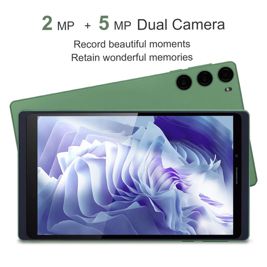 C idea 7 inch Portable Tablet, Android 12 Tablet PC with SIM Card Slot Storage 64GB Expandable Dual Camera 5MP+8MP 6000mAh 600 * 1024 IPS Touch Screen with LET+WIFI for Gift(Green)