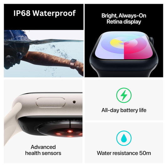 G-Tab GS9 Mini/1.75 Inches Amoled/Always Display On/Raise to Awake/Health Tracking/Multi Sport Mode/1 GB Storage/15 months Warranty (Silver)