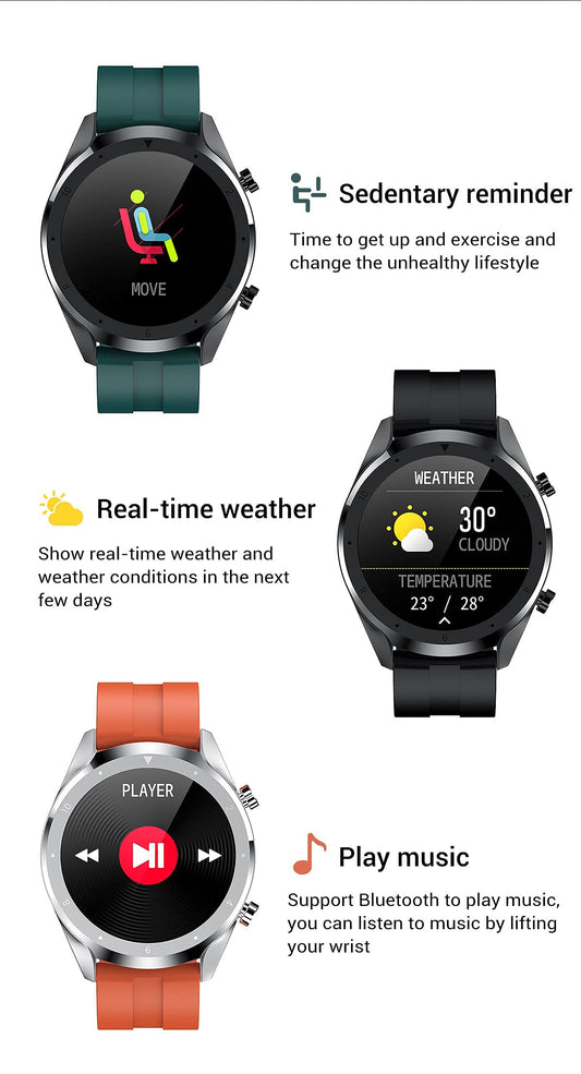 G-Tab Gt2 Bluetooth Smart Watch, Champagne Gold