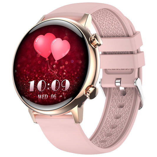 G-Tab GT9 Smartwatch for women, 1.1 Inch Amoled Display, 220mAh Battery, supports Android and iOS, Heart rate monitor, blood oxygen monitor, sport mode, message notification