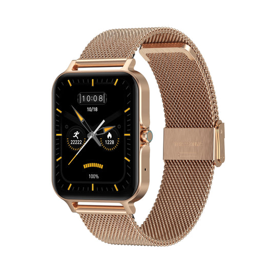 G-Tab FT7 Startwatch 1.78 Inches Amoled, 250mah Battery, IP68 Waterproof, Innovative Design, Memory 128 MB, Health Monitoring, Multi Sport Modes (Golden)