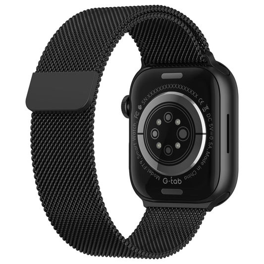 G-Tab FT9 2.2 Inches Amoled Smart Watch with Muslim Prayer Timings, Tasbih Counter Feature, Quran Audio Recitation, Calorie monitoring, heart rate, and blood oxygen monitoring, black colour