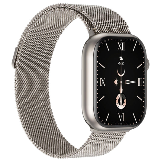 G-Tab FT9 2.2 Inches Amoled Smart Watch with Muslim Prayer Timings, Tasbih Counter Feature, Quran Audio Recitation, Calorie monitoring, heart rate, and blood oxygen monitoring, silver colour