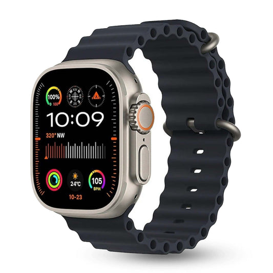 HK9 ULTRA 2 Smart Watch 2.12 inch Smartwatch Fitness Running Watch Bluetooth Temperature Monitoring Pedometer Call Reminder Compatible with Android iOS Women Men Long Standby Hands-Free Calls Chat GPT - Black