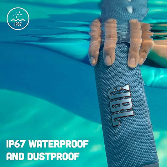 JBL Flip 6 Portable IP67 Waterproof Speaker with Bold JBL Original Pro Sound, 2-Way Speaker, Powerful Sound and Deep Bass, 12 Hours Battery, Safe USB-C Charging Protection - Blue