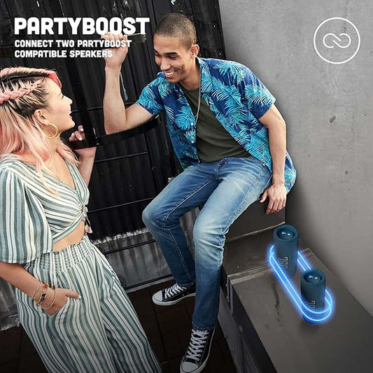 JBL Flip 6 Portable IP67 Waterproof Speaker with Bold JBL Original Pro Sound, 2-Way Speaker, Powerful Sound and Deep Bass, 12 Hours Battery, Safe USB-C Charging Protection - Blue