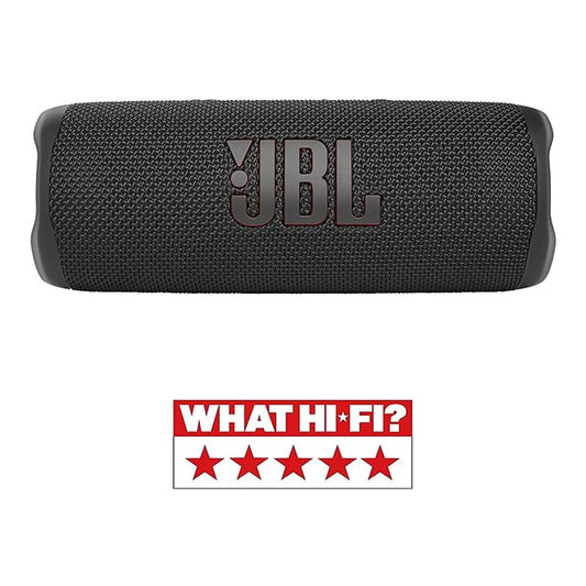 JBL Flip 6 Portable IP67 Waterproof Speaker with Bold Original Pro Sound, 2-Way Speaker, Powerful Sound and Deep Bass, 12 Hours Battery, Safe USB-C Charging Protection - Black, JBLFLIP6BLK