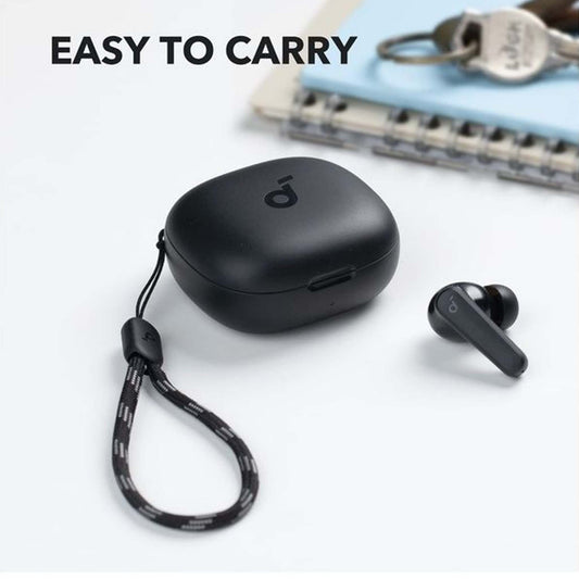 P20i Bluetooth Earphones, 10mm Drivers with Big Bass True Wireless Earbuds, Bluetooth 5.3, 30H Playtime, IPX5, 2 Mics for AI Clear Calls, 22 Preset EQs, Customization via App Black+Gray
