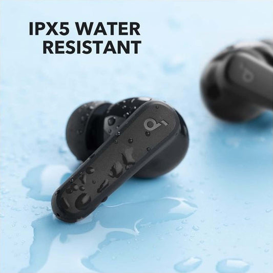 P20i Bluetooth Earphones, 10mm Drivers with Big Bass True Wireless Earbuds, Bluetooth 5.3, 30H Playtime, IPX5, 2 Mics for AI Clear Calls, 22 Preset EQs, Customization via App Black+Gray