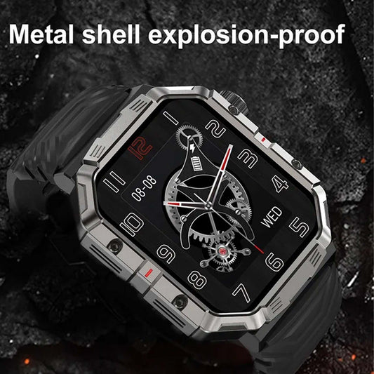 SMART 2030 W55 Miitary Smart WATCH With 2 Straps - ساعة ذكية ذكية 2030 W55 ميتاري مع حزامين