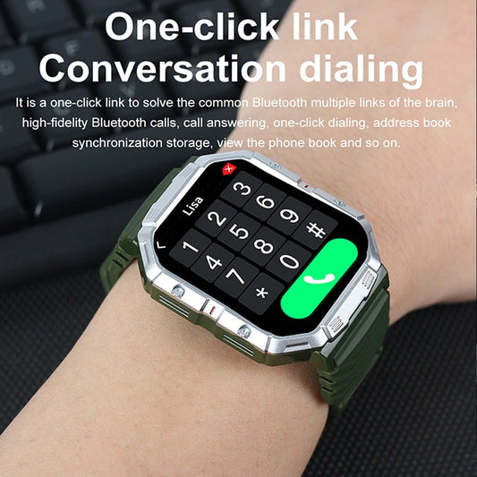 SMART 2030 W55 Miitary Smart WATCH With 2 Straps - ساعة ذكية ذكية 2030 W55 ميتاري مع حزامين