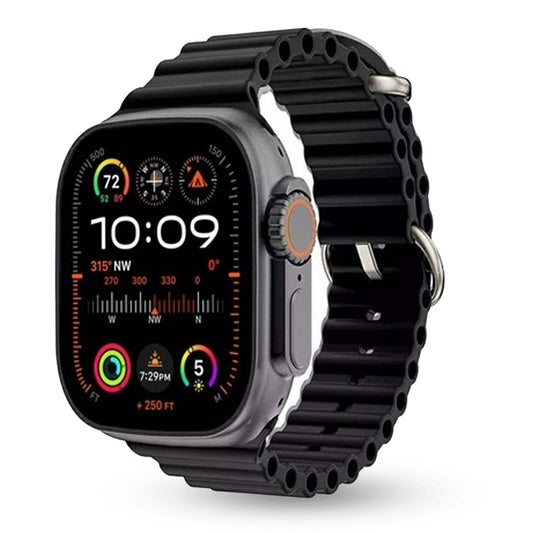 WS-X90 Ultra 2 Smartwatch with Stylish Straps and Silver Chain for Men and Boys - تقديم ساعة الذكية WS-X90 Ultra 2 مع أحزمة أنيقة وسلسلة فضية للرجال والأولاد