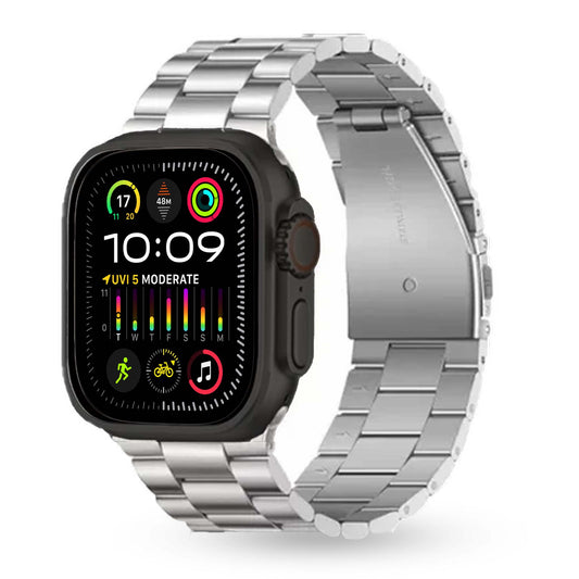 WS-X90 Ultra 2 Smartwatch with Stylish Straps and Silver Chain for Men and Boys - تقديم ساعة الذكية WS-X90 Ultra 2  مع أحزمة أنيقة وسلسلة فضية للرجال والأولاد