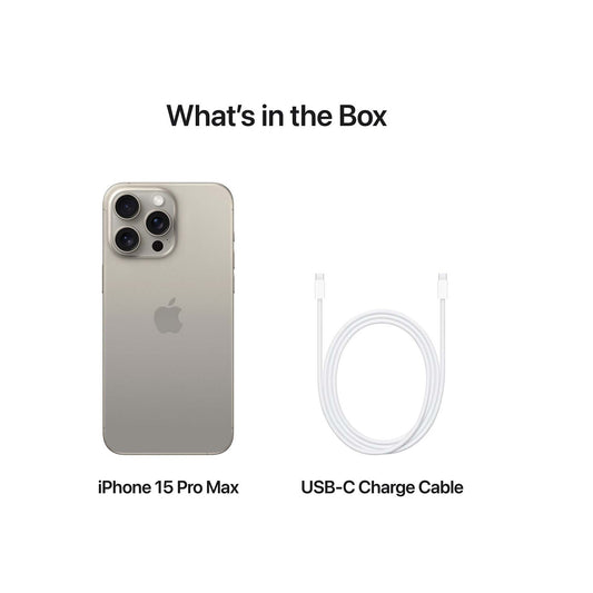 iPhone 15 Pro Max 256GB Natural Titanium 5G With FaceTime - Middle East Version