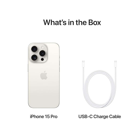 Apple iPhone 15 Pro (256 GB) - White Titanium