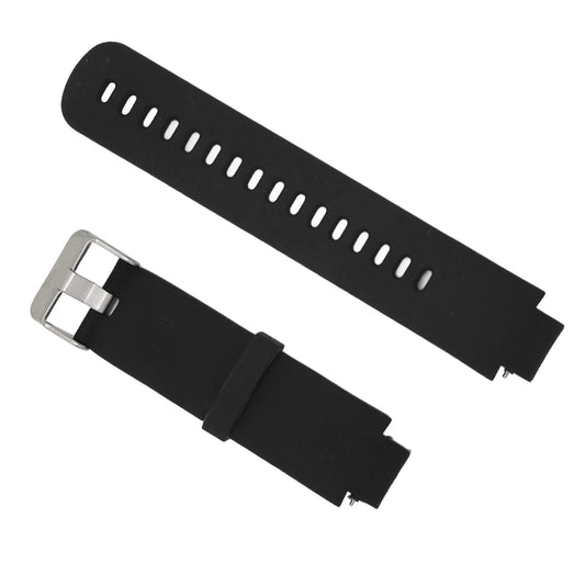 Watch Strap, Lightweight Breathable Porous Solid Color Smart Watch Band Silicon Skin Friendly Amazfit Verge 3 black