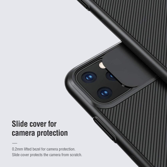 Nillkin Apple iPhone 11 Pro Max Case Cam shield series with Camera Slide cover Mobile Phone - Black