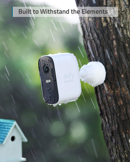 eufy Security, eufyCam 2C Pro 4-Cam Kit, Wireless Home Security System with 2K Resolution, 180-Day Battery Life, HomeKit Compatibility, IP67, Night Vision, and No Monthly Fee.