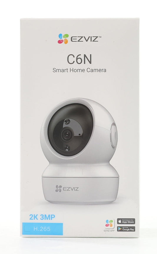 EZVIZ C6N Security Camera, 2K CCTV Camera for Home, Indoor WiFi Camera, Baby Monitor with Smart Motion Tracking, Excellent image, 8X Digital Zoom, Night Vision, Two-way Audio, H.265, Works With Alexa