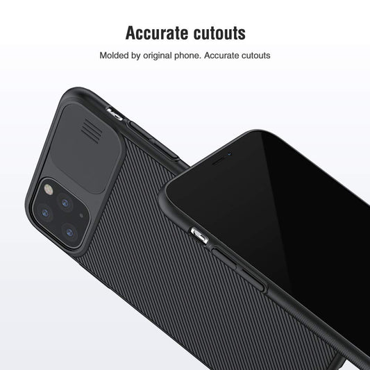 Nillkin Apple iPhone 11 Pro Max Case Cam shield series with Camera Slide cover Mobile Phone - Black