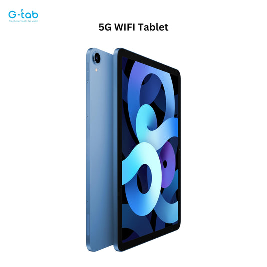 G-Tab PAD 10 tablet/10.1 inch IPS Display/Android 14/Quad Core 2.0 GHz/6580 mAh /5G Wifi/ 4GB RAM (Expandable upto 4GB)/128GB ROM/5MP Front+8MP Rear Camera/Touch pen inside (Blue)