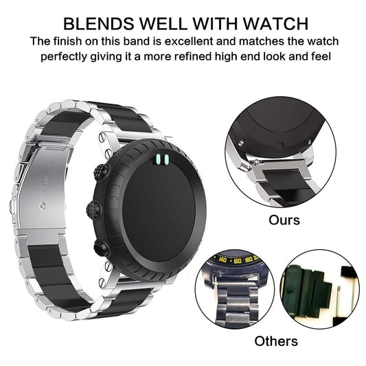 JZS Quick Release Stainless Steel Watch band/strap 18mm,20mm,22mm or 24mm, Fits Samsung Galaxy Watch