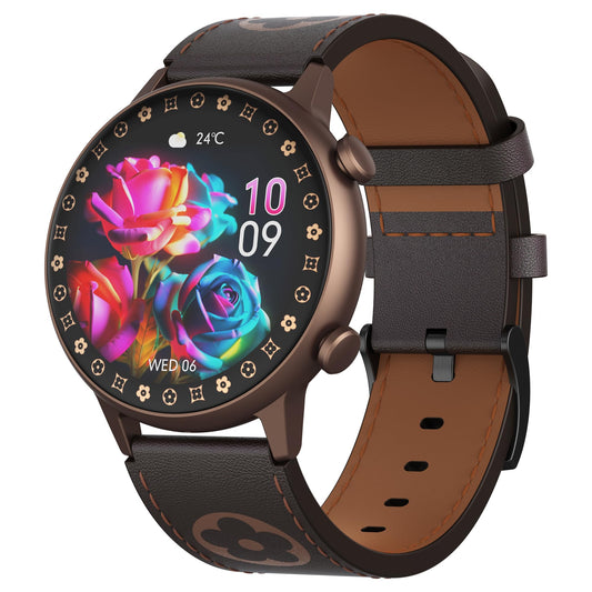 G-Tab GT9 Smartwatch for women, 1.1 Inch Amoled Display, 220mAh Battery, supports Android and iOS, Heart rate monitor, blood oxygen monitor, sport mode, message notification