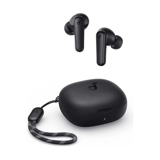 P20i Bluetooth Earphones, 10mm Drivers with Big Bass True Wireless Earbuds, Bluetooth 5.3, 30H Playtime, IPX5, 2 Mics for AI Clear Calls, 22 Preset EQs, Customization via App Black+Gray